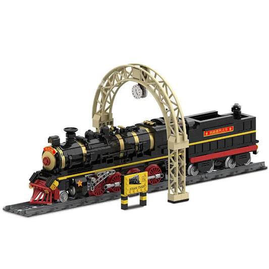 Tech MOC Leader Simulation City Train Bricks Toy