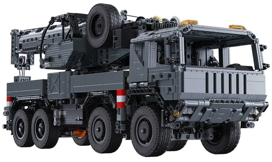 Military Tech Rescue Vehicle Crane Truck Bricks Toy