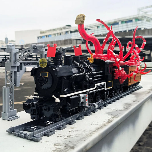 Tech MOC Assembled Unlimited Train Bricks Toys