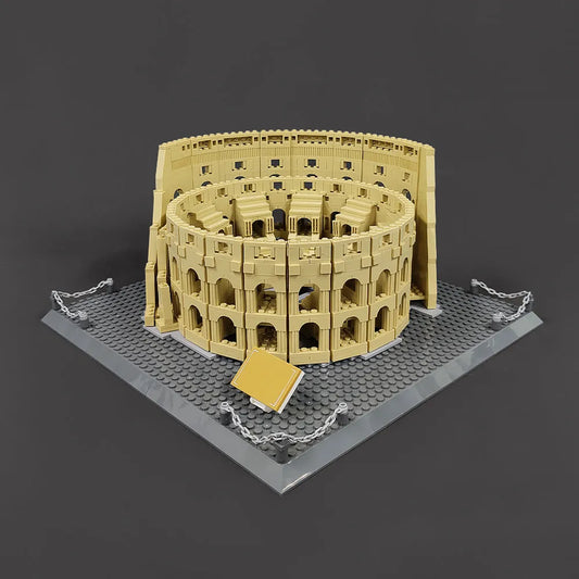 MOC Architecture Italy Rome Colosseum Bricks Toy