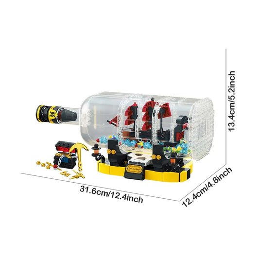 Creator Expert Ideas Ship In A Bottle Bricks Toy