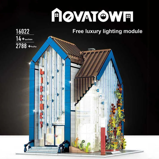 Creator Expert MOC Modern Library Bricks Toy