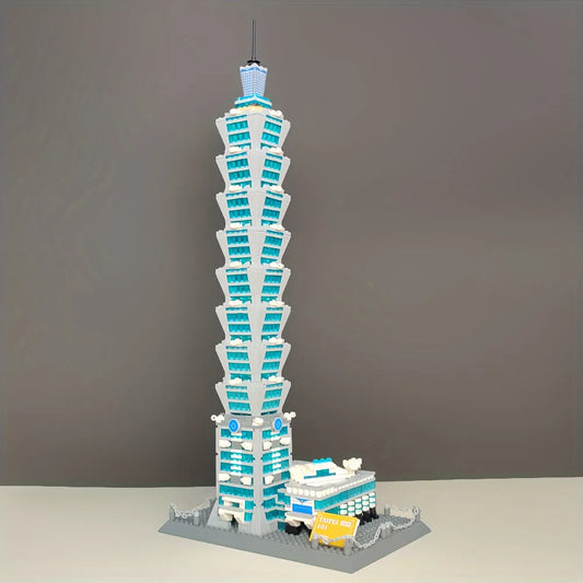 MOC Architecture Taipei 101 Tower Bricks Toys