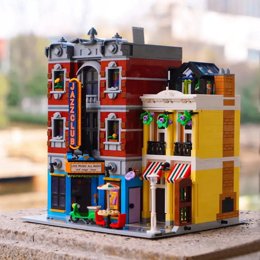 Creator MOC Expert City Jazz Club and Pizzeria Bricks Toy