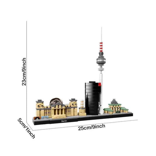 MOC Architecture Berlin Skyline Bricks Toy