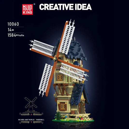 Creator Ideas MOC Medieval City Windmill Bricks Toy