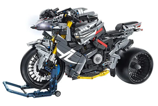 Technic MOC Super Sport Racing Motorcycle Bricks Toy