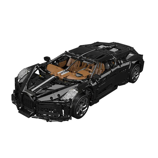 MOC Motorized Bugatti La Voiture Noire Racing Car Bricks Toy