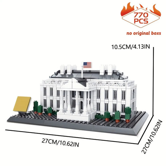 MOC Architecture 7018 White House Bricks Skyline Kids Toys