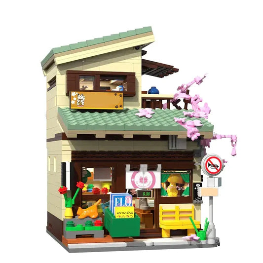 Creator Expert Japanese Style Cats Store Bricks Toy
