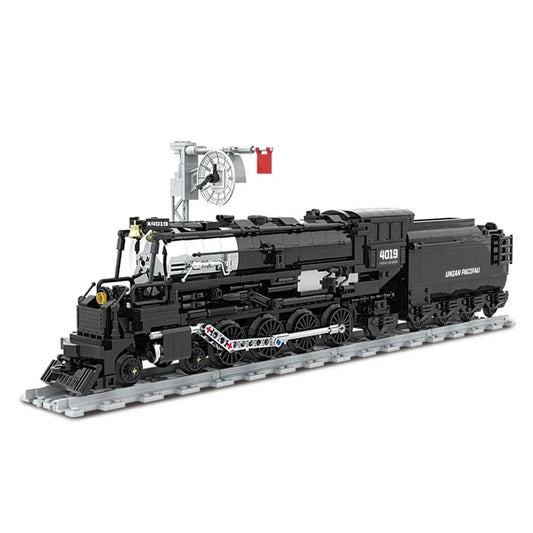 Tech MOC Big Boy Simulation City Train Bricks Toy