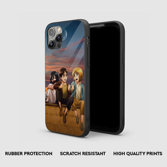 Attack On Titan Trio Silicone Armored Phone Case by Anime Phone Cover