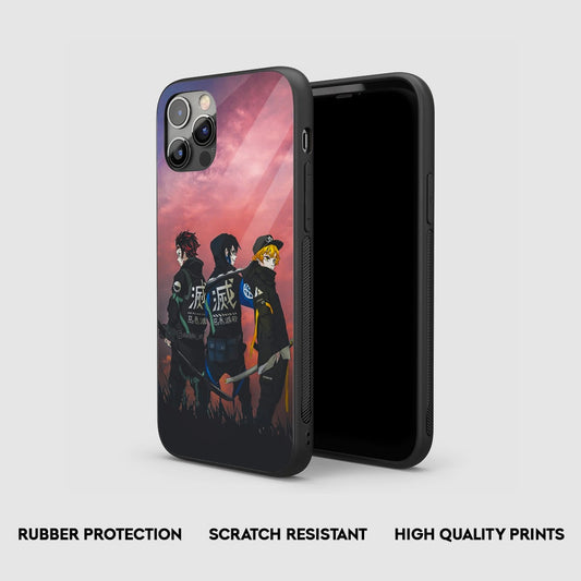 Demon Slayer Aesthetic Silicone Armored Phone Case by Anime Phone Cover