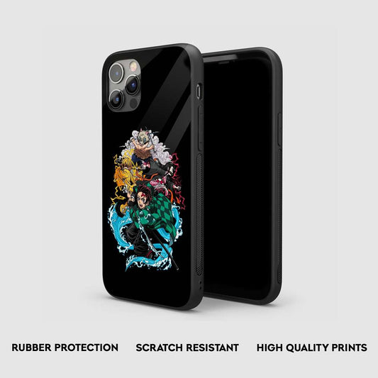 Demon Slayer Kimetsu Silicone Armored Phone Case by Anime Phone Cover