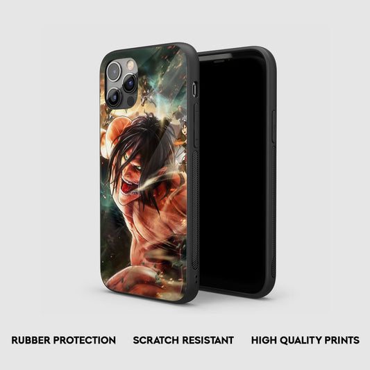 Eren Yeager Action Silicone Armored Phone Case by Anime Phone Cover