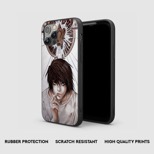 L Minimalist Silicone Armored Phone Case by Anime Phone Cover