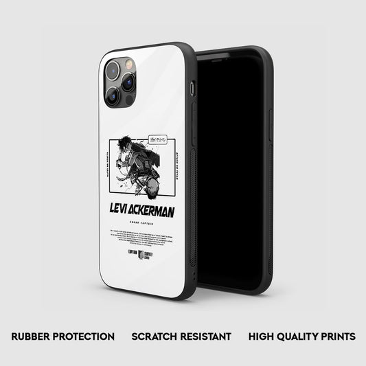 Levi Ackerman Action Silicone Armored Phone Case by Anime Phone Cover