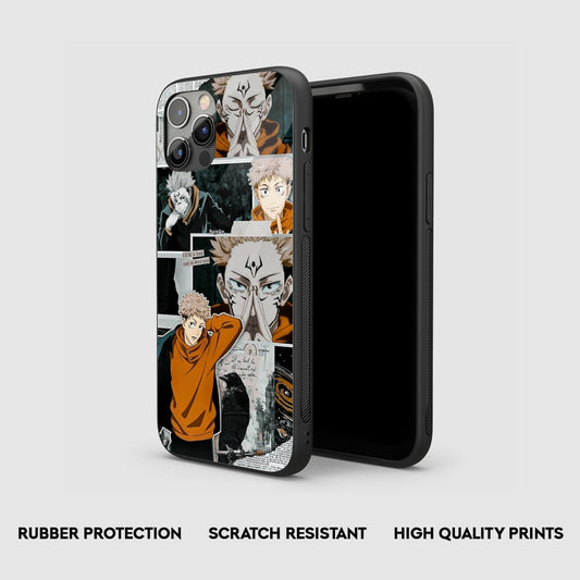 Yuji Itadori Collage Silicone Armored Phone Case by Anime Phone Cover