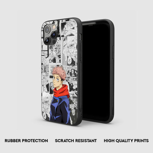 Yuji Itadori Manga Silicone Armored Phone Case by Anime Phone Cover