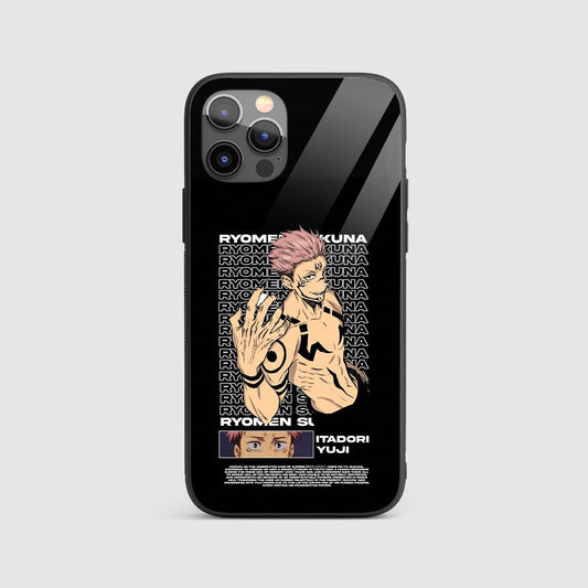 Ryomen Sukuna Pattern Silicone Armored Phone Case