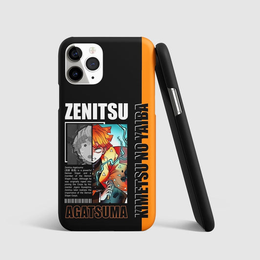 Zenitsu Agatsuma Black and Orange Phone Cover