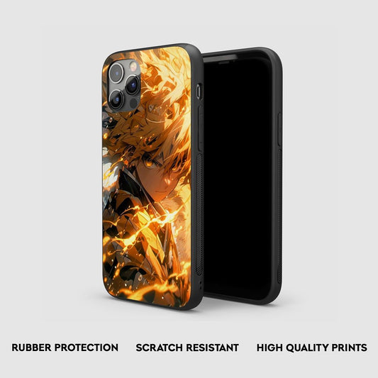 Zenitsu Graphic Silicone Armored Phone Case by Anime Phone Cover