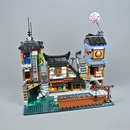 MOC 06083 Ninjago City Docks Harbor Bricks Kids Toys