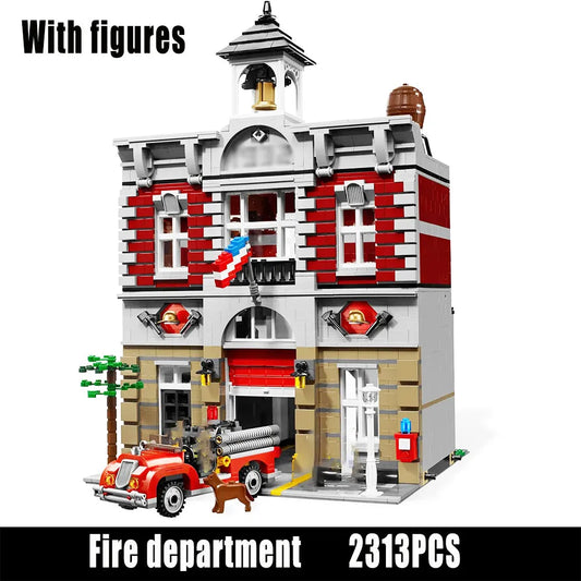 MOC 15004 Expert Creator City Fire Brigade Bricks Toy EU