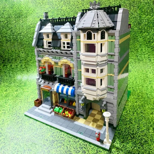 Creator Expert City MOC Green Grocer Store Bricks Toy