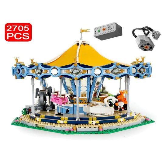 MOC 15036 Creator Expert Motorized Carousel Bricks Toy
