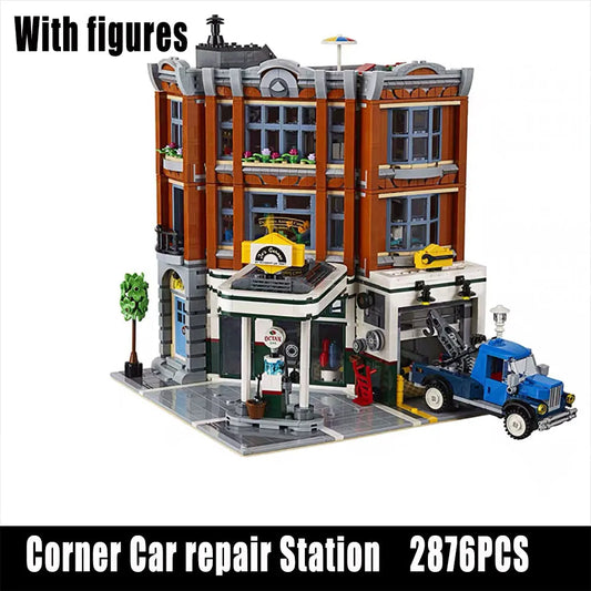 MOC 15042 Creator Expert City Corner Garage Bricks Toys