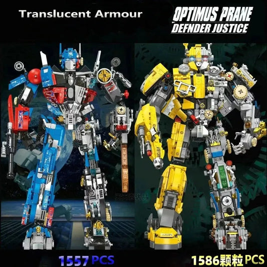 MOC 7038 Optimus Prime Mecha Justice Robot Bricks Toy