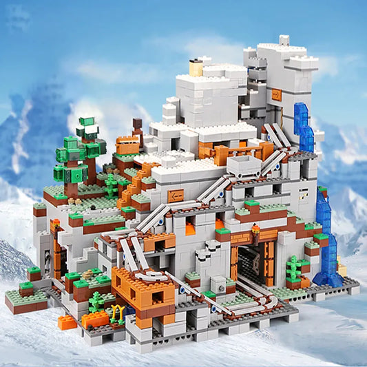 MOC 76010 Minecraft My World The Mountain Cave Bricks Toys