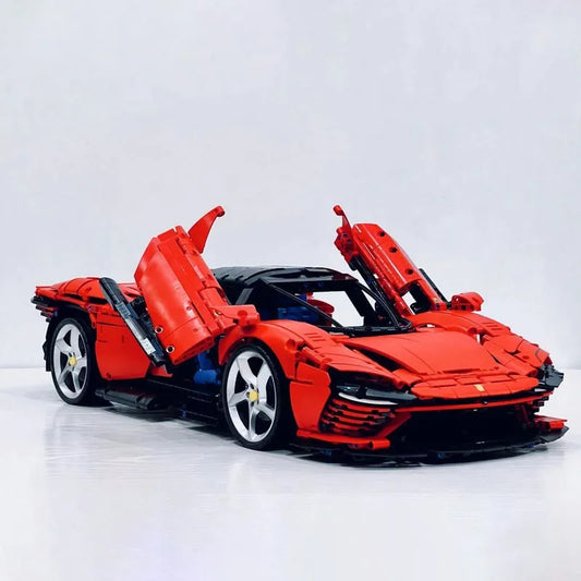 MOC 81998 Ferrari Daytona SP3 Racing Hyper Car Tech Bricks Toys