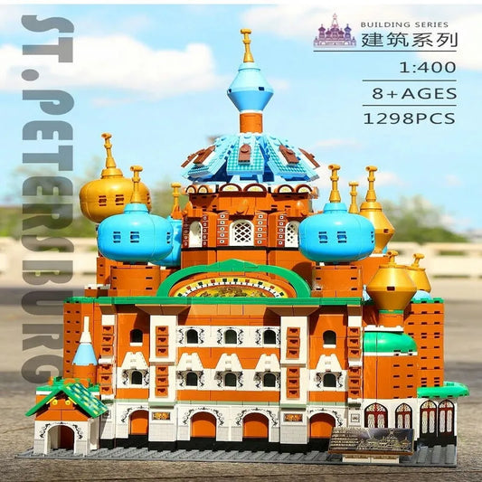MOC Architecture St Petersburg Cathedral Bricks Toy