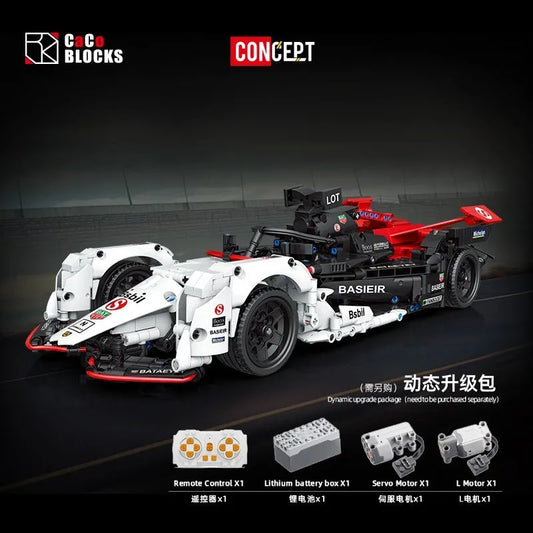 MOC C018 Concept RC Formula E Electric Racing Car Bricks Toys