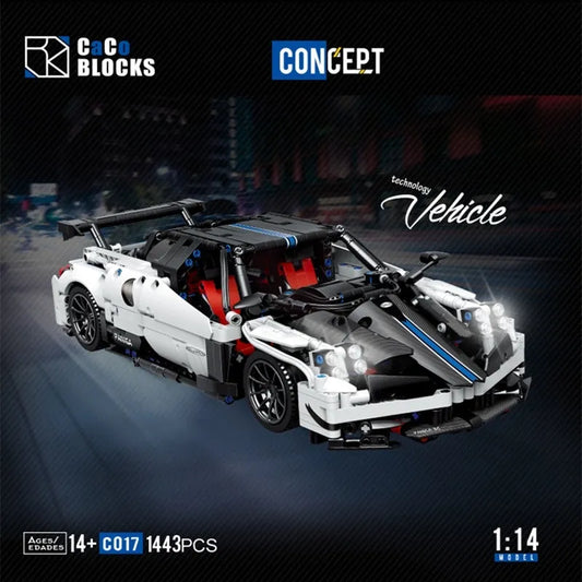 MOC Concept Pagani Roadster Sports Car Bricks Toys C017