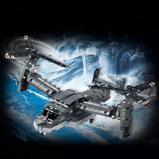MOC Creator Expert Boeing Bell V22 Osprey Bricks Toys