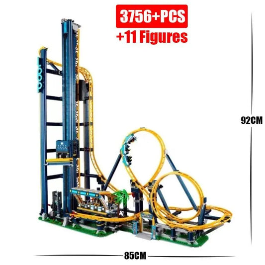 Creator Expert MOC City Loop Roller Coaster Bricks Toy 13003