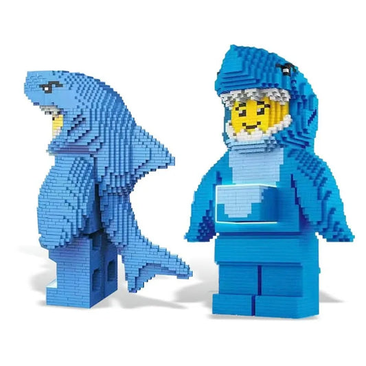 Creator Expert MOC Shark Man MINI Bricks Toy