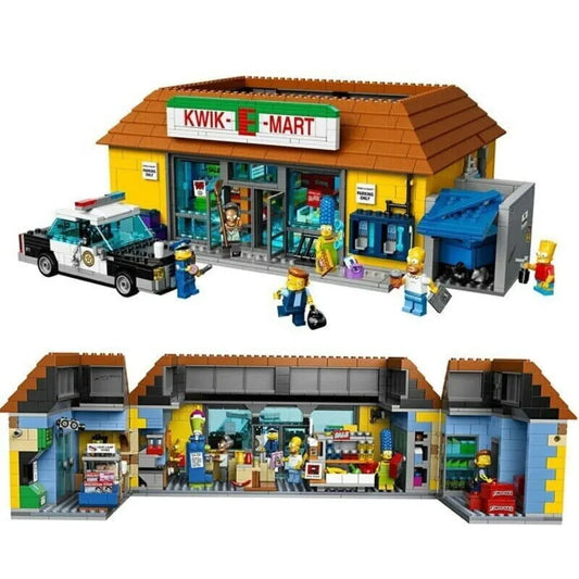 Creator Movie MOC The Simpsons Kwik E Mart Bricks Toys