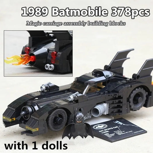 DC Super Hero Batman MOC Batmobile Car Bricks Toys