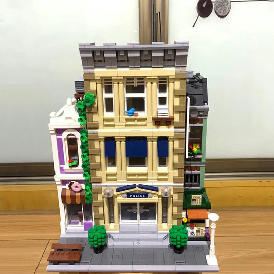 MOC Expert Creator Police Station Bricks Toys 1661
