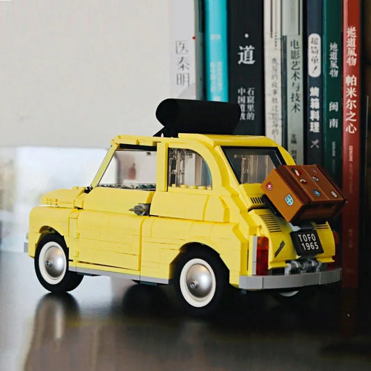 Expert Creator Tech MOC Classic Fiat 500 Car Bricks Toys