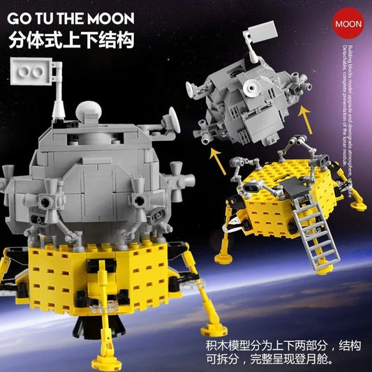 MOC Ideas Lunar Lander Module Bricks Toys 13001