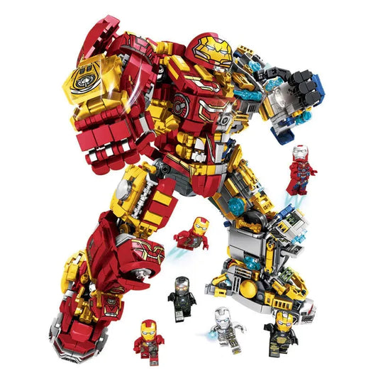 MOC Marvel Super Iron Hero Warrior Robot Bricks Toys