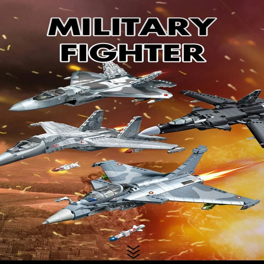 Military MOC J-16 Multirole Fighter Plane Bricks Kids Toys