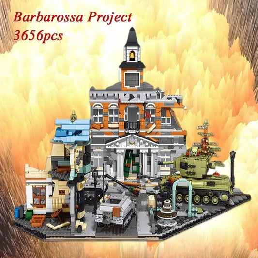 Military MOC Street City Expert Barbarossa Project Bricks Toys