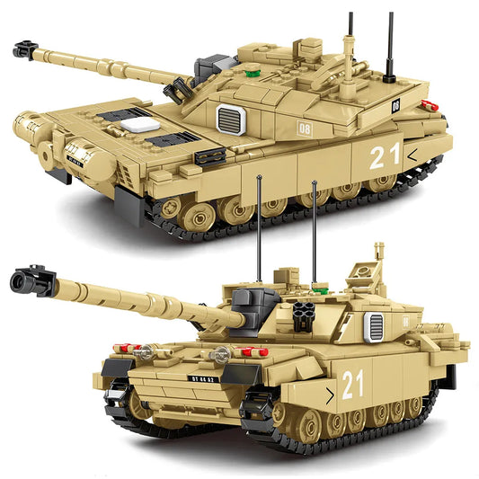 Military UK Army FV4034 Challenger 2 Main Battle Tank Bricks Toy