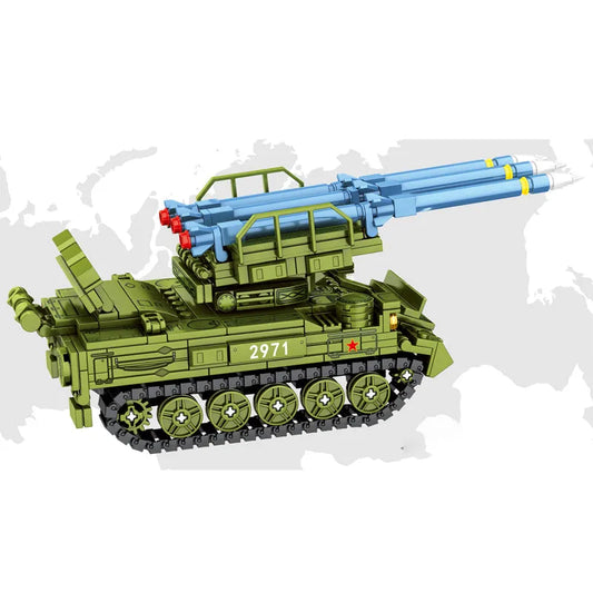 Military WW2 Soviet SA-6 Air Defense Missile Bricks Toy